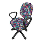 Calaveras Day Of The Dead Pattern Print Office Chair Cover