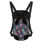Calaveras Day Of The Dead Pattern Print Pet Carrier Backpack