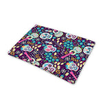 Calaveras Day Of The Dead Pattern Print Pet Cooling Mat Cover
