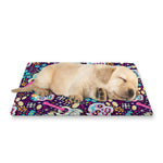 Calaveras Day Of The Dead Pattern Print Pet Cooling Mat Cover