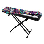 Calaveras Day Of The Dead Pattern Print Piano Keyboard Cover