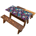 Calaveras Day Of The Dead Pattern Print Picnic Table Cover