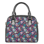 Calaveras Day Of The Dead Pattern Print Shoulder Handbag