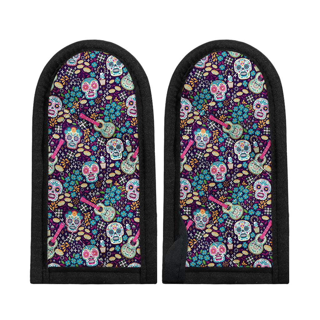 Calaveras Day Of The Dead Pattern Print Skillet Handle Cover
