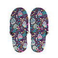 Calaveras Day Of The Dead Pattern Print Slippers