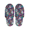 Calaveras Day Of The Dead Pattern Print Slippers