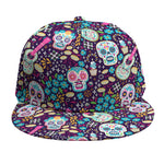 Calaveras Day Of The Dead Pattern Print Snapback Cap