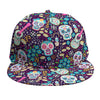 Calaveras Day Of The Dead Pattern Print Snapback Cap