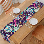 Calaveras Day Of The Dead Pattern Print Table Runner