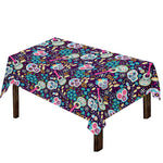 Calaveras Day Of The Dead Pattern Print Tablecloth