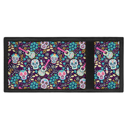Calaveras Day Of The Dead Pattern Print Trifold Wallet