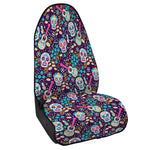 Calaveras Day Of The Dead Pattern Print Waterproof Car Seat Cover