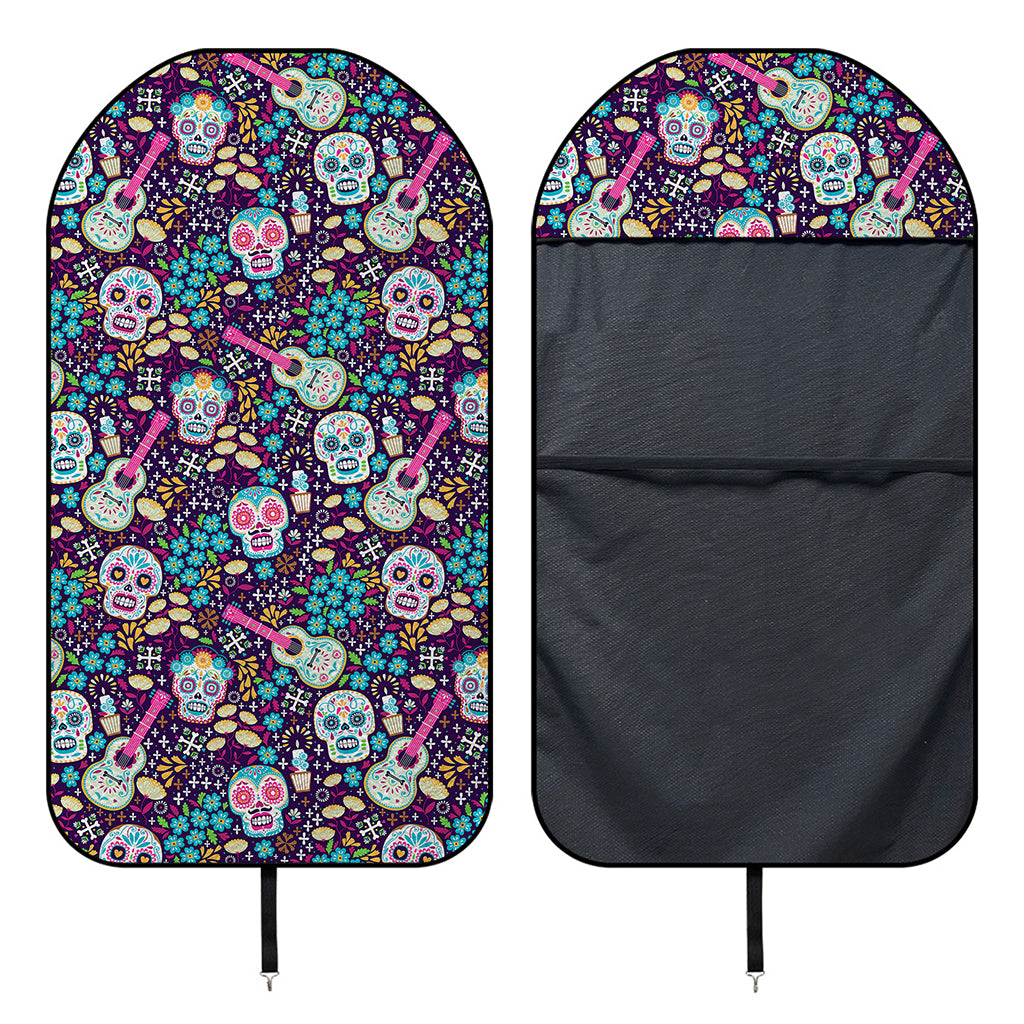 Calaveras Day Of The Dead Pattern Print Waterproof Car Seat Cover
