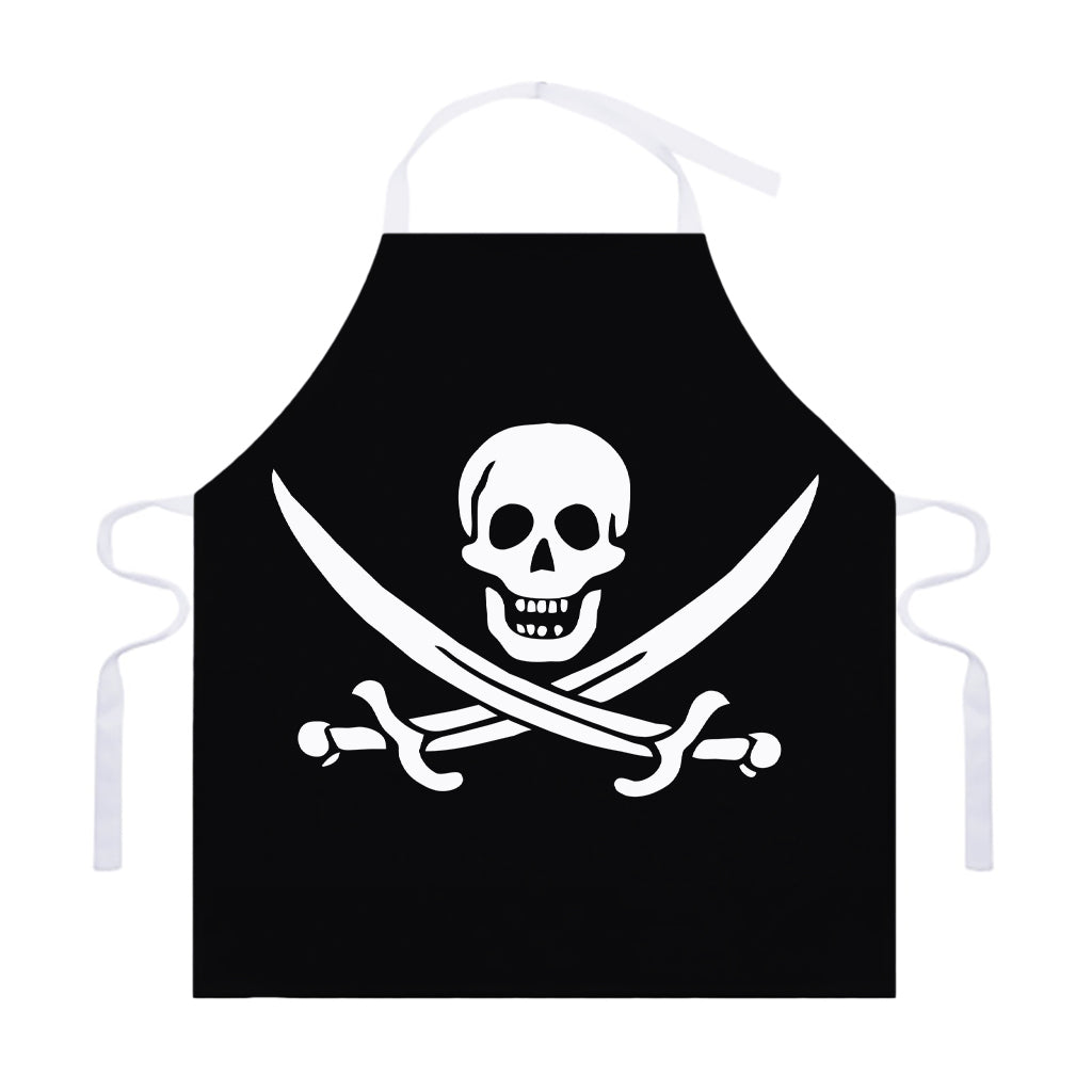 Calico Jack Pirate Flag Print Adjustable Apron