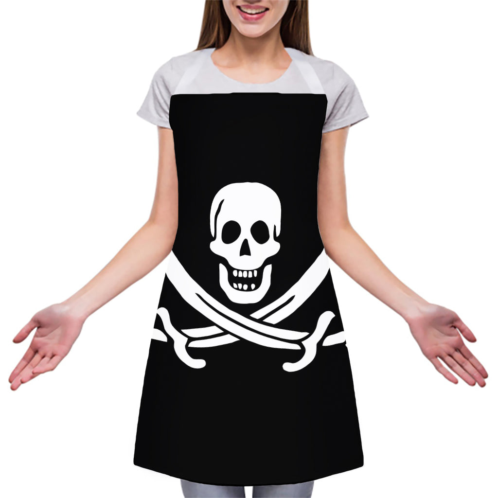 Calico Jack Pirate Flag Print Adjustable Apron