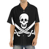 Calico Jack Pirate Flag Print Aloha Shirt