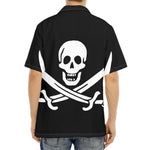 Calico Jack Pirate Flag Print Aloha Shirt