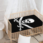 Calico Jack Pirate Flag Print Baby Crib Sheet