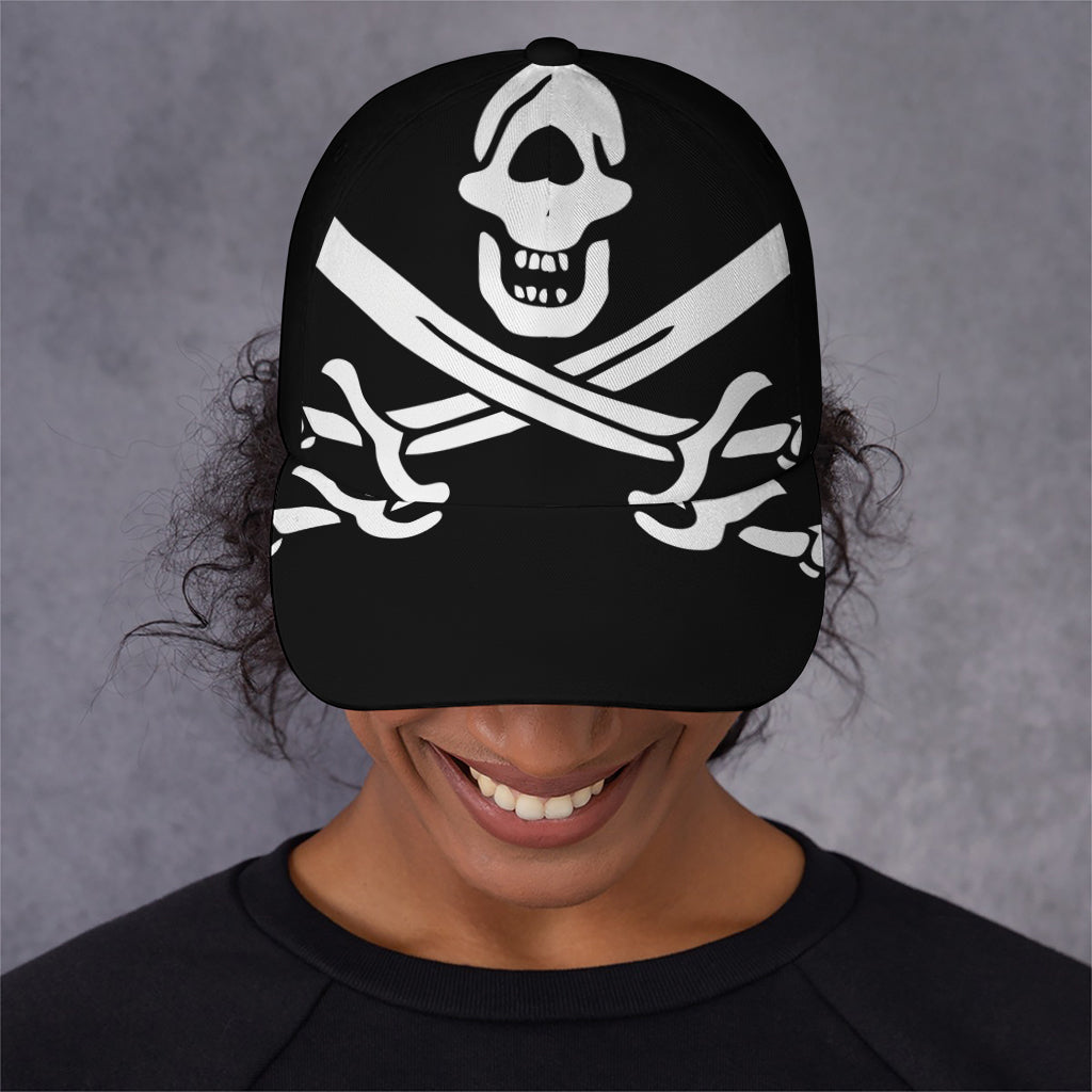 Calico Jack Pirate Flag Print Baseball Cap