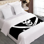 Calico Jack Pirate Flag Print Bed Runner