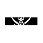 Calico Jack Pirate Flag Print Bed Runner