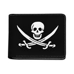 Calico Jack Pirate Flag Print Bifold Wallet