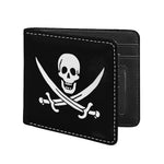 Calico Jack Pirate Flag Print Bifold Wallet