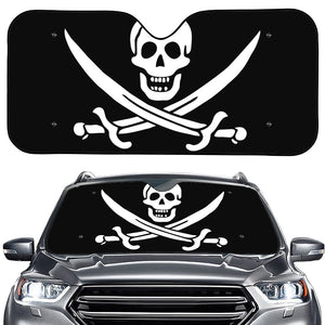 Calico Jack Pirate Flag Print Car Windshield Sun Shade