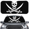 Calico Jack Pirate Flag Print Car Windshield Sun Shade