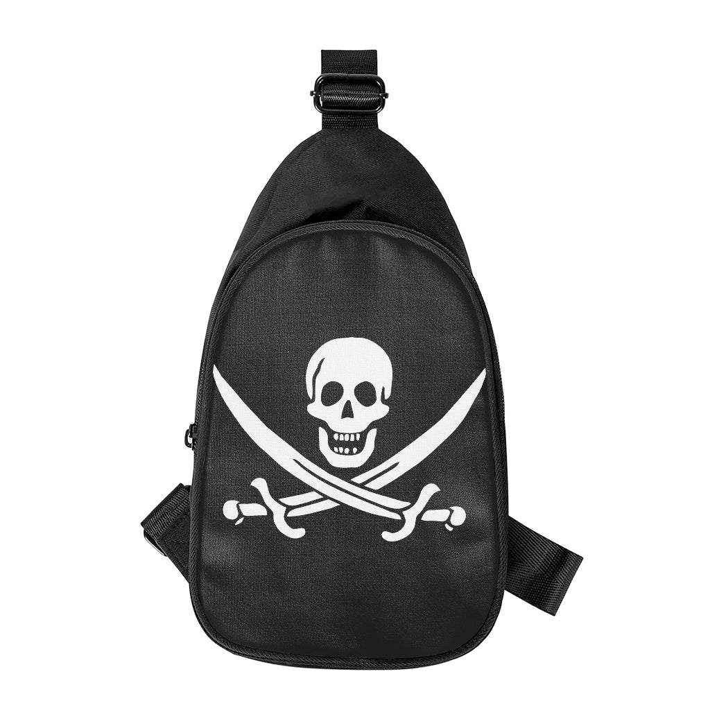 Calico Jack Pirate Flag Print Chest Bag