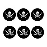 Calico Jack Pirate Flag Print Coaster Set
