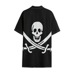 Calico Jack Pirate Flag Print Cotton Hawaiian Shirt