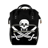 Calico Jack Pirate Flag Print Diaper Bag