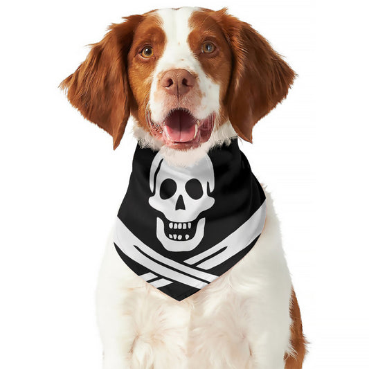 Calico Jack Pirate Flag Print Dog Bandana