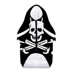 Calico Jack Pirate Flag Print Dog Zip Up Hoodie