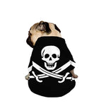 Calico Jack Pirate Flag Print Dog Zip Up Jacket