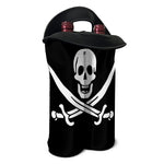 Calico Jack Pirate Flag Print Double Neoprene Wine Tote