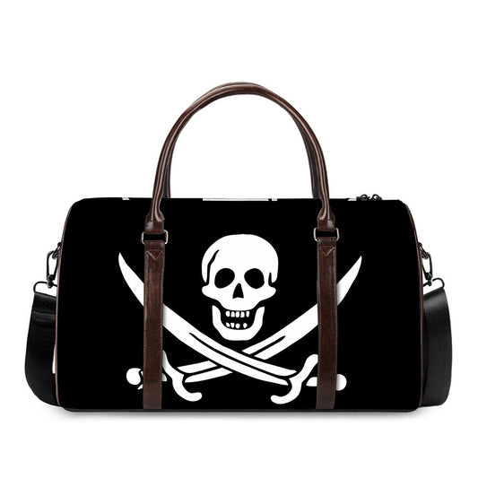 Calico Jack Pirate Flag Print Duffle Bag
