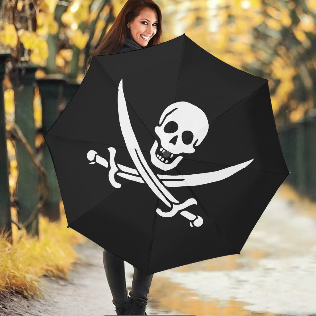 Calico Jack Pirate Flag Print Foldable Umbrella