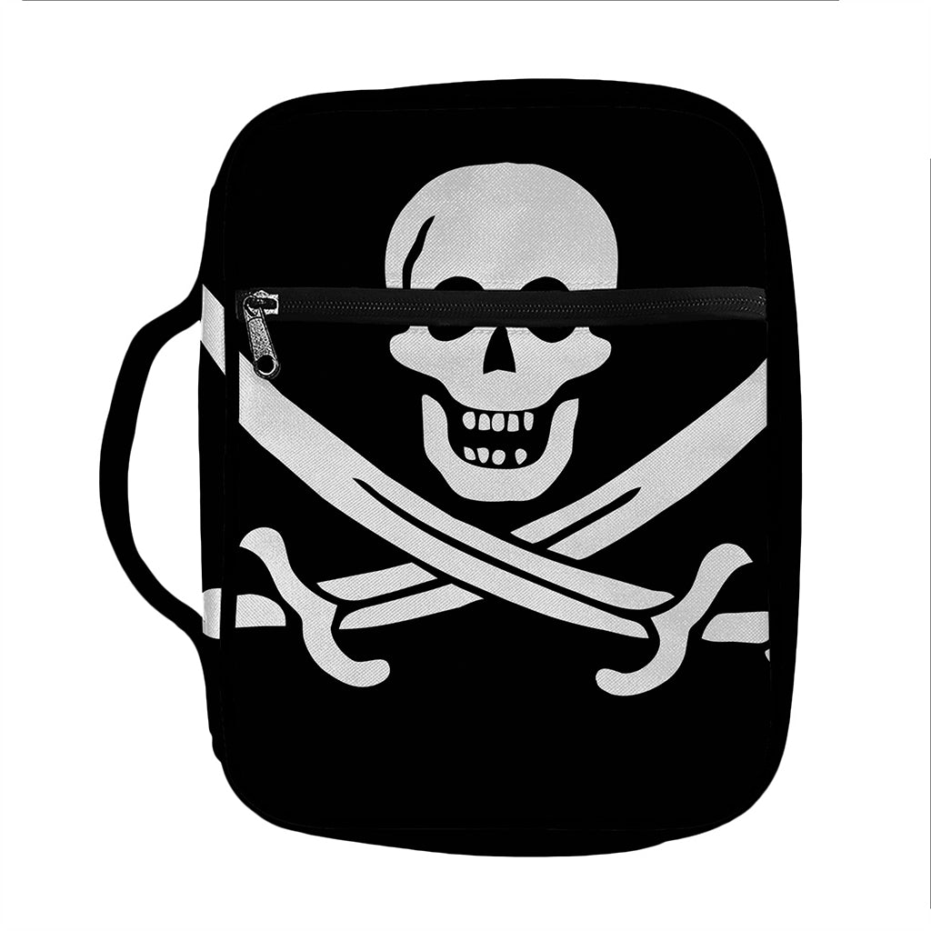 Calico Jack Pirate Flag Print Front Pocket Bible Bag