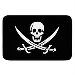 Calico Jack Pirate Flag Print Indoor Door Mat