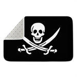 Calico Jack Pirate Flag Print Indoor Door Mat