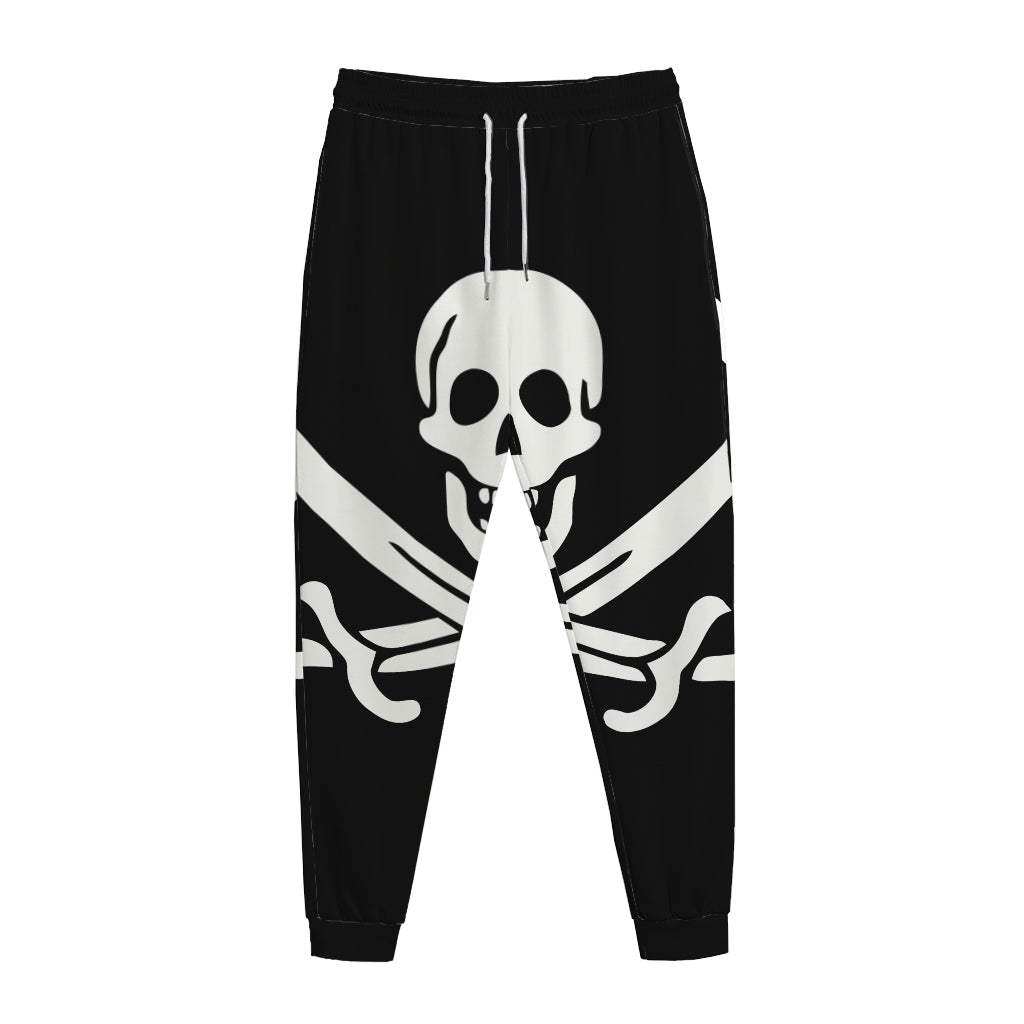 Calico Jack Pirate Flag Print Jogger Pants