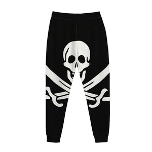 Calico Jack Pirate Flag Print Jogger Pants