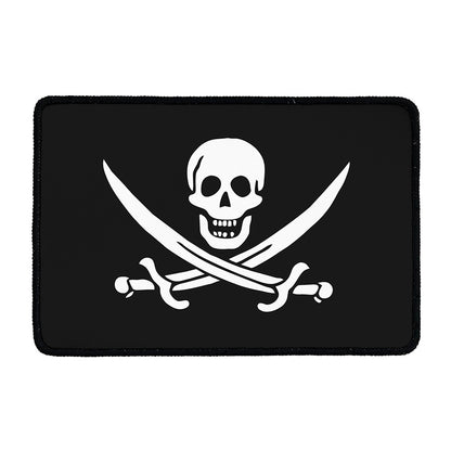 Calico Jack Pirate Flag Print Kitchen Mat