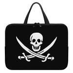 Calico Jack Pirate Flag Print Laptop Sleeve With Handle