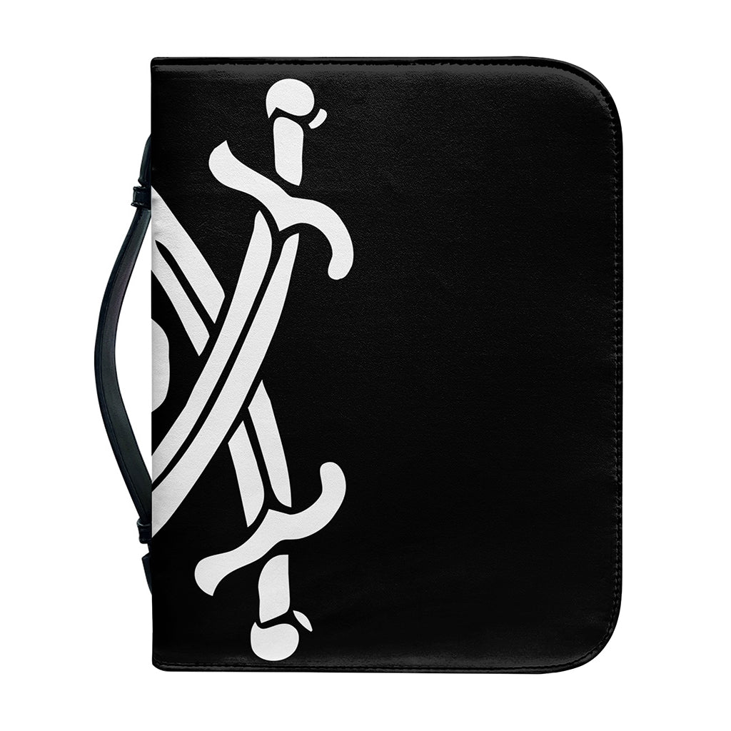 Calico Jack Pirate Flag Print Leather Bible Cover