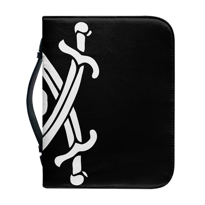 Calico Jack Pirate Flag Print Leather Bible Cover