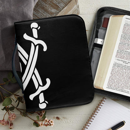 Calico Jack Pirate Flag Print Leather Bible Cover