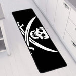 Calico Jack Pirate Flag Print Long Kitchen Mat